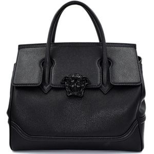 Versace Palazzo Empire Pebble Leather Large Bag